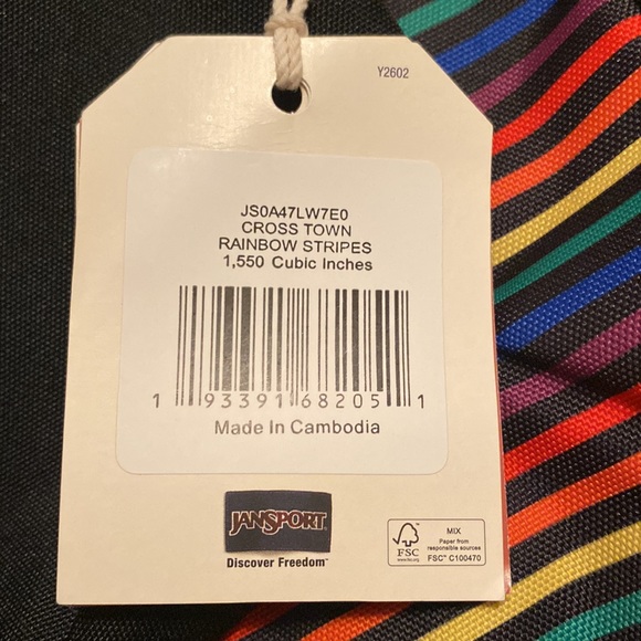 Rainbow Jansport Backpack